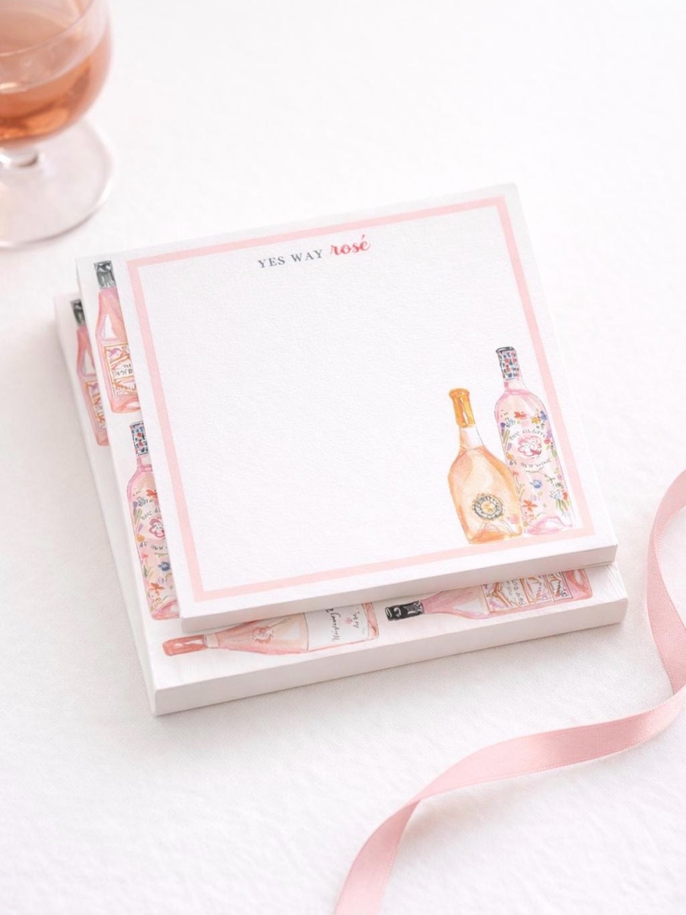 NWT Rosé Notepad Stack, 100 count